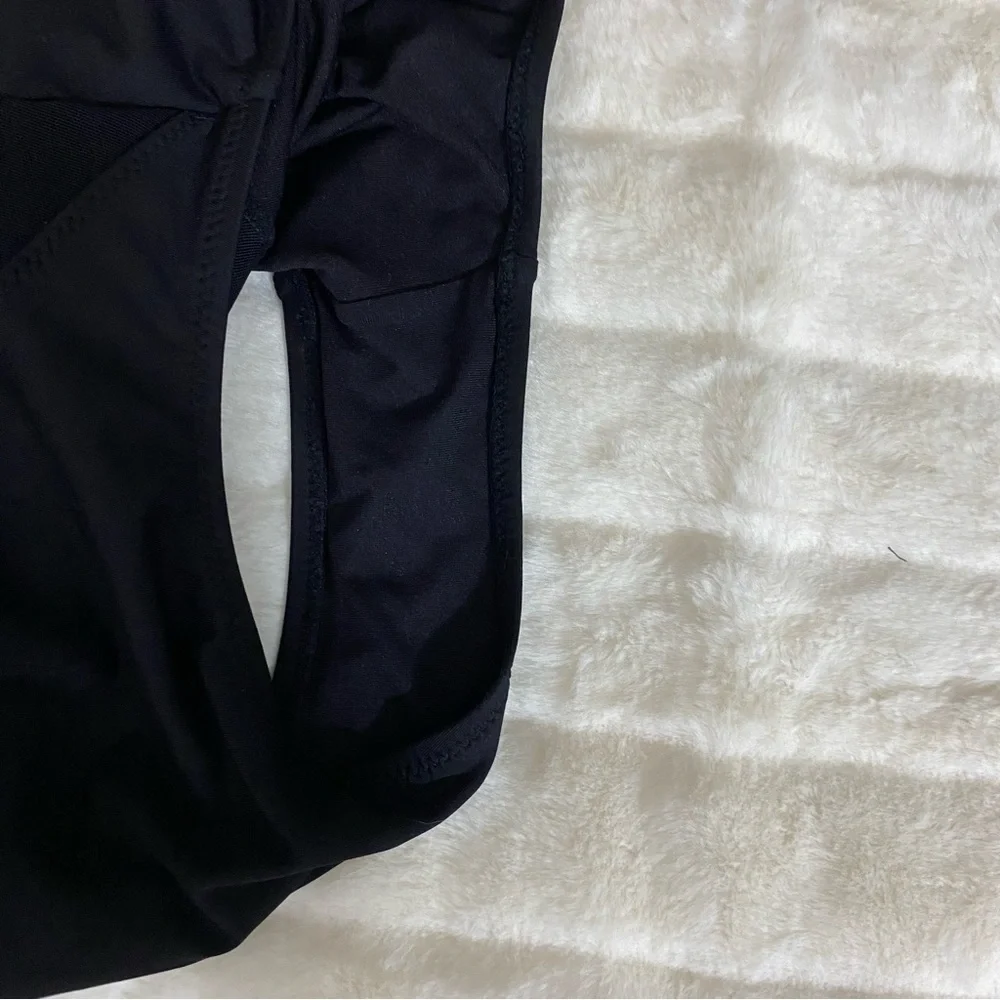 bond-eye Australia Zip Racer Back Mesh Sail Affair Swimsuit Black High Neck Sz 6
